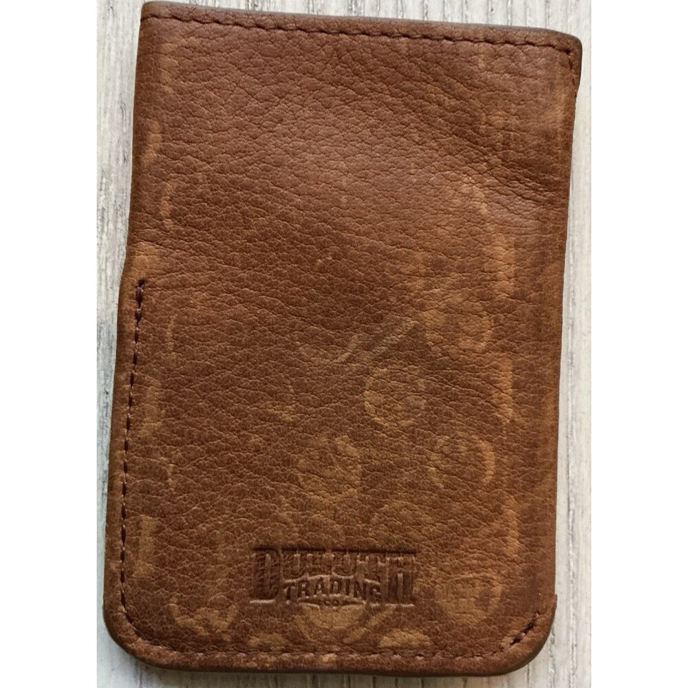 Duluth Trading Brown Leather Card Case Wallet